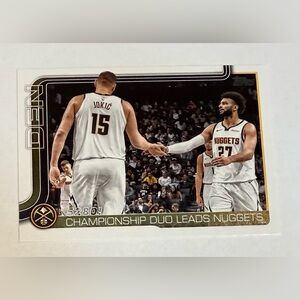 2025 Topps Championship Duo Leads 5280! Flagship # 286